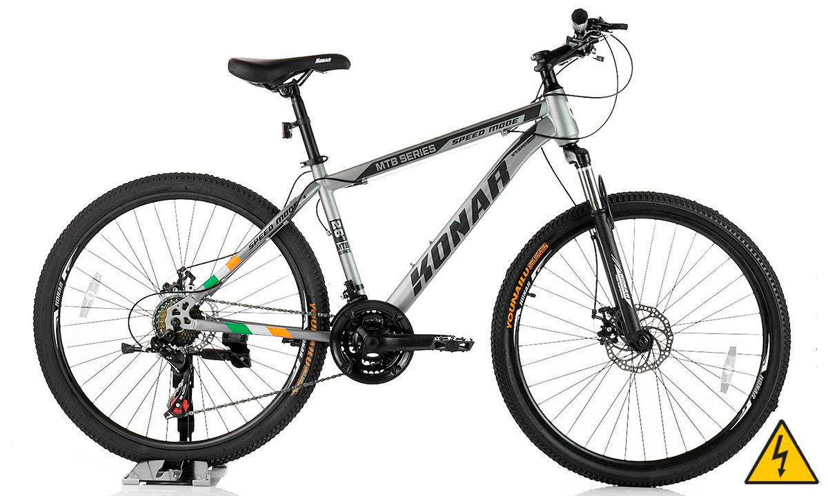 Електровелосипед KONAR KA MTB Team 29" 500W, 10Ah (2021) 2021 Сірий 